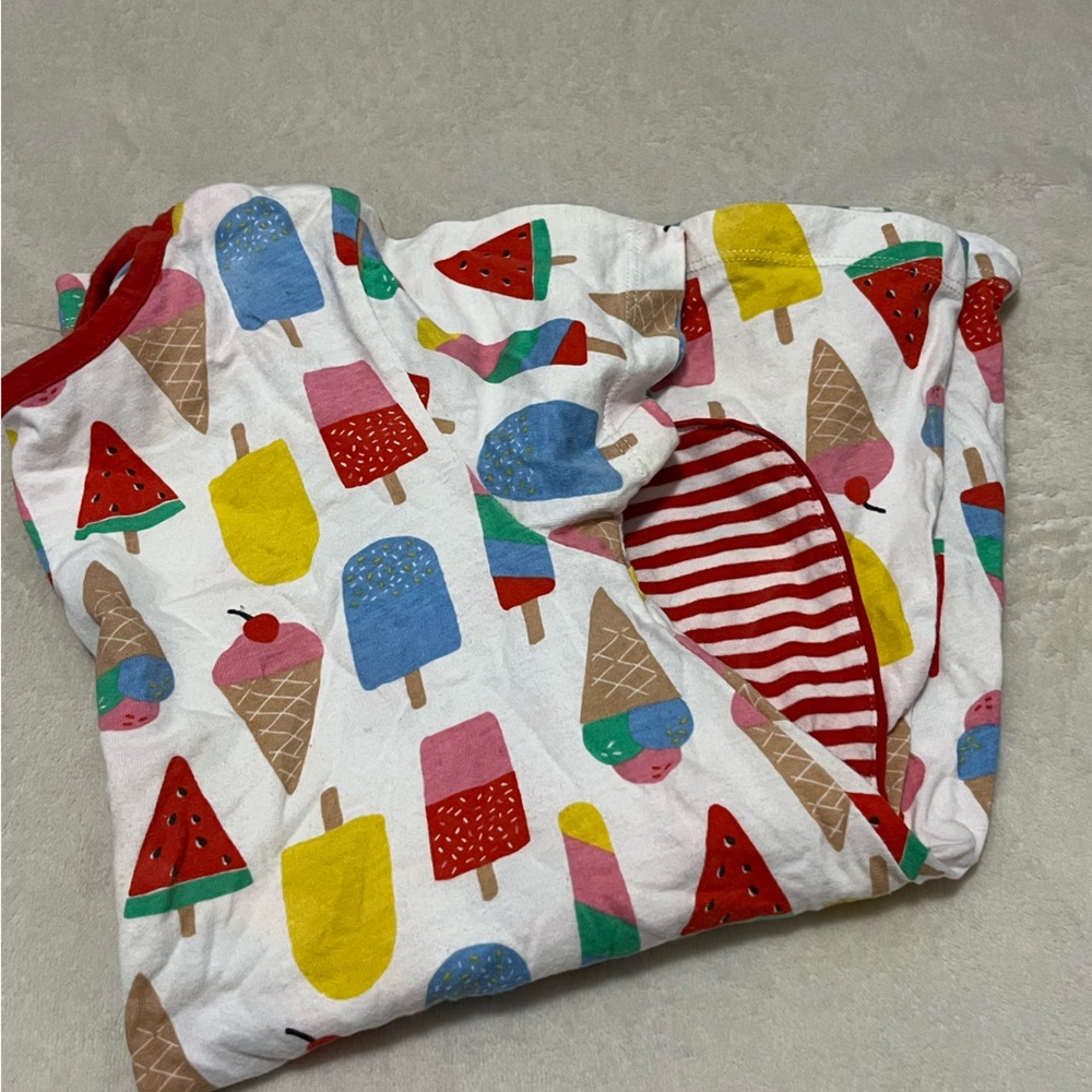 Mini Boden Short Sleeved Printed Ice Cream Tunic